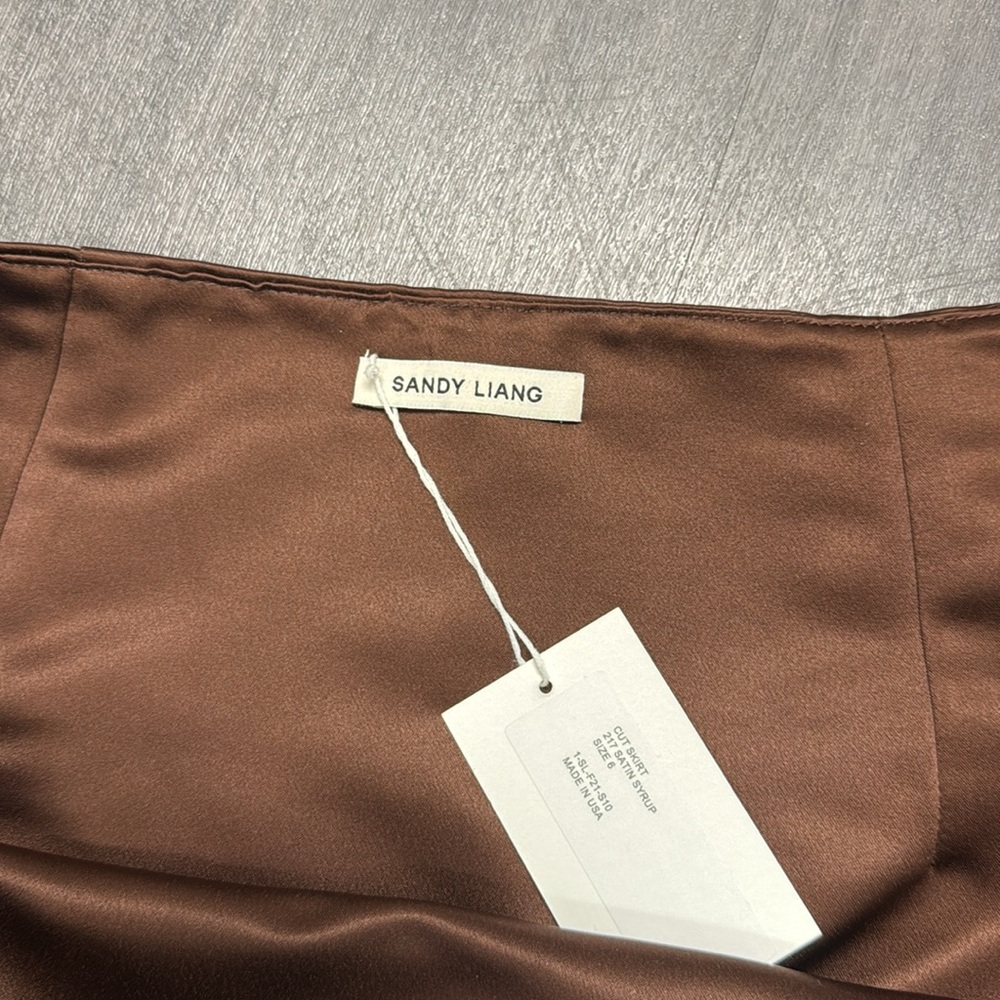 Sandy Liang Cut mini skirt syrup brown - Picture 4 of 4